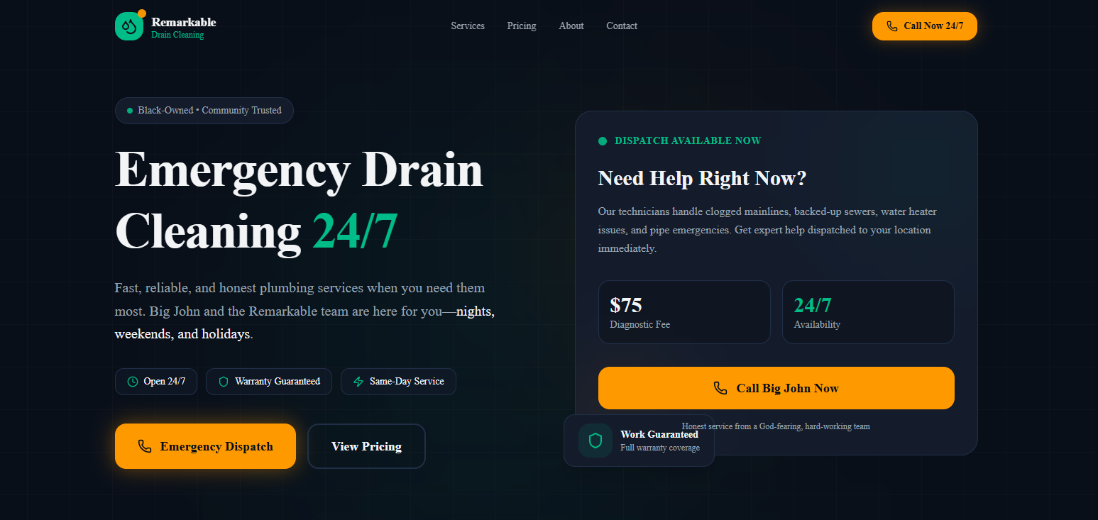 Remarkable Drain Cleaning Engine
